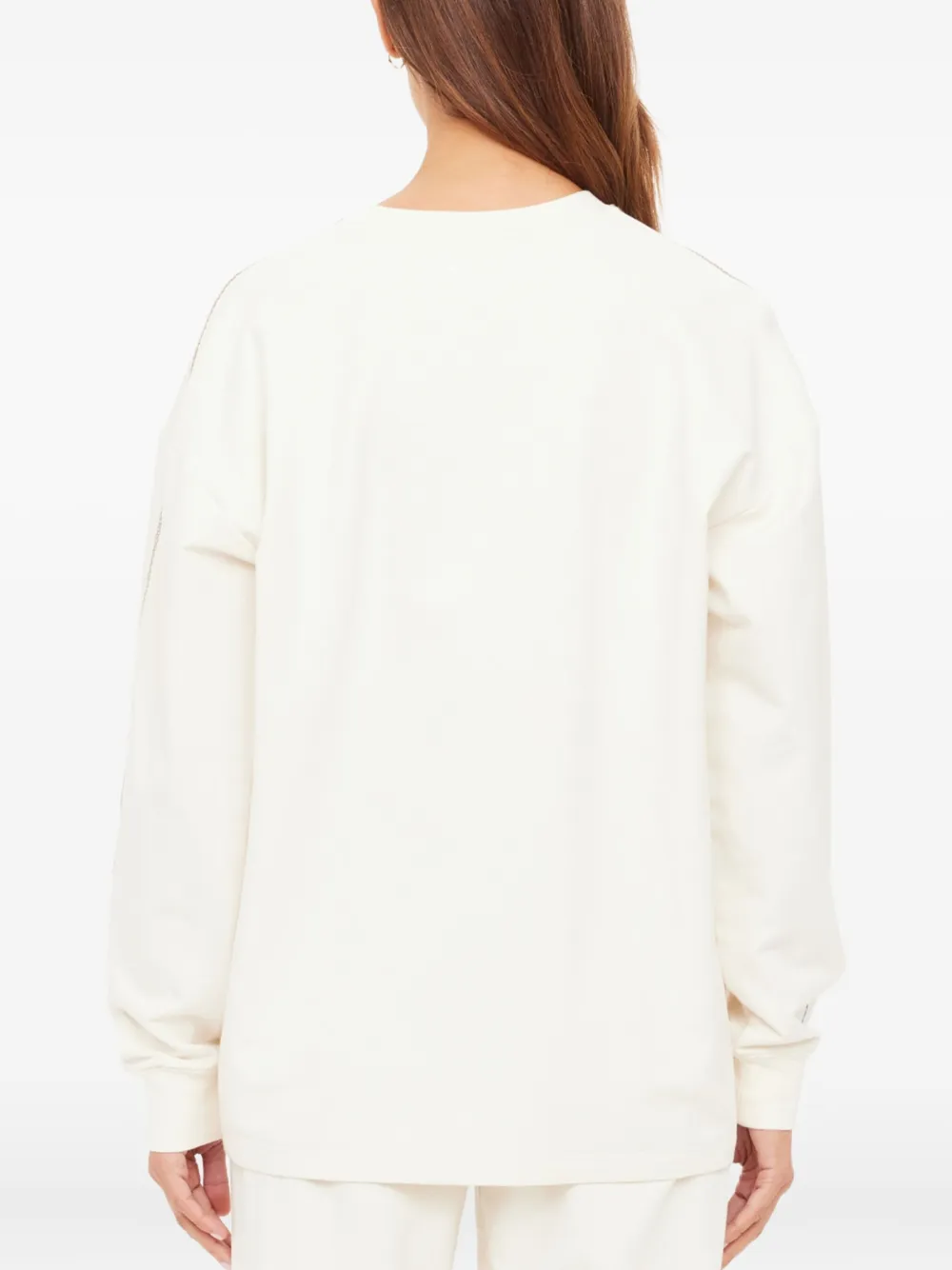 The Upside Hamsa Sunday Long-sleeve Sweatshirt In White