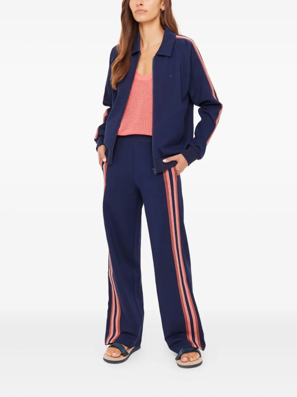 The Upside Amanda Pari stripe-zip sweater | Sweaters | Image 2