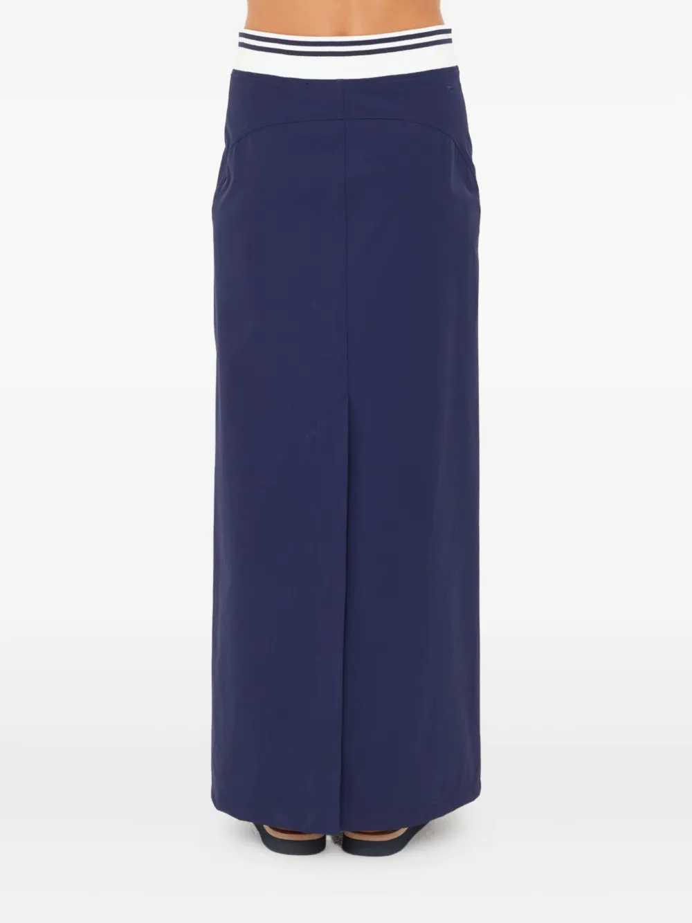 The Upside Astra Zora Striped Maxi Skirt In Blue
