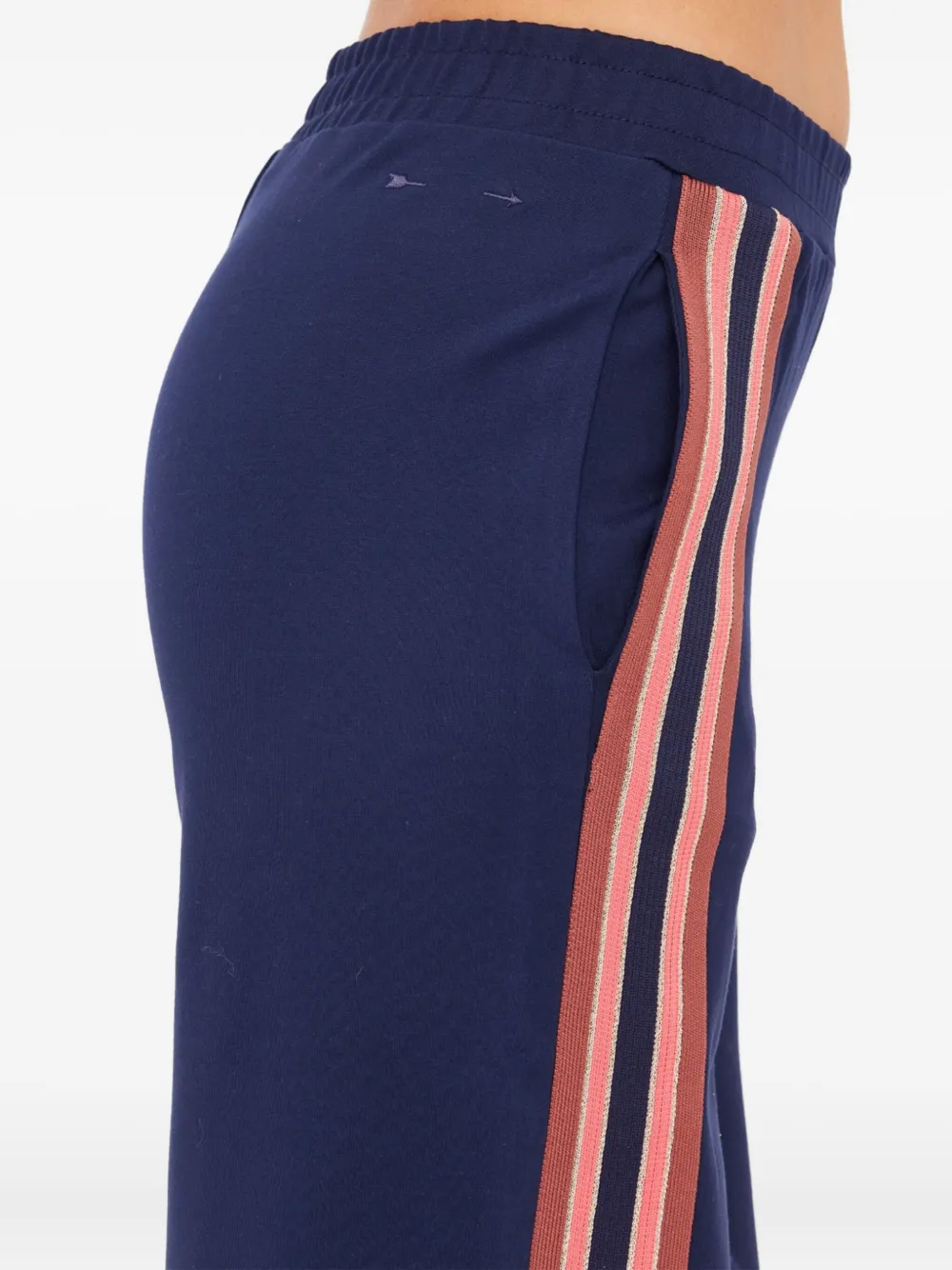 The Upside Ananda Striped Wide-leg Cody Trousers In Blue