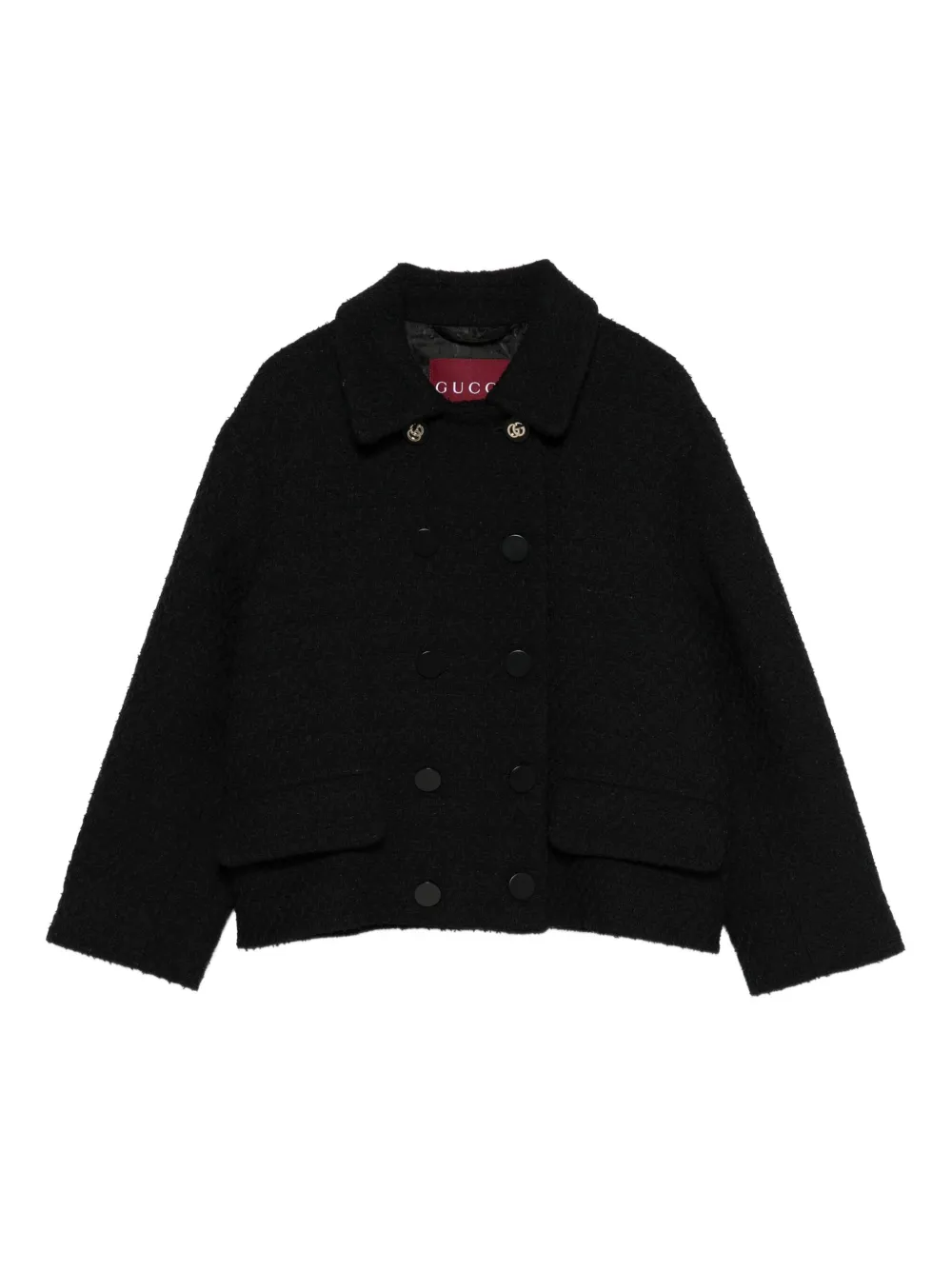Gucci double-breasted button jacket | Black | Image 1