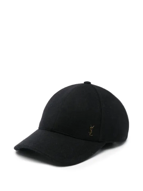 Saint Laurent logo-plaque baseball cap