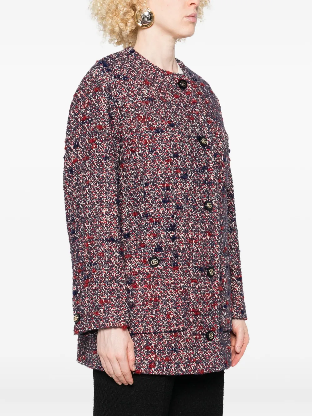 Gucci Tweed jack Blauw