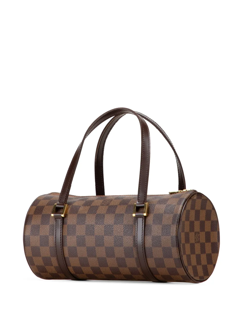Pre-owned Louis Vuitton 2005 Damier Ebene Papillon 26 Handbag In Brown