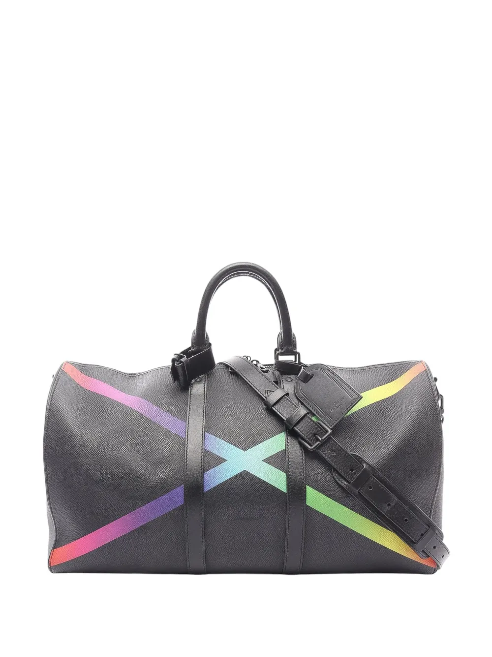 Louis Vuitton Pre-Owned 2019 Taiga Rainbow Keepall Bandouliere 50 Louis Vuitton Pre-Owned 2019 Taiga Rainbow Keepall Bandouliere 50