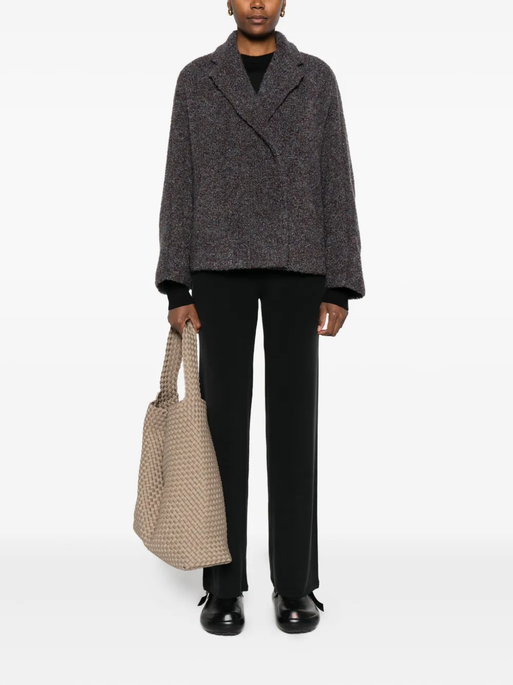 Boboutic high-neck button jacket | Oversized Jackets | Image 2