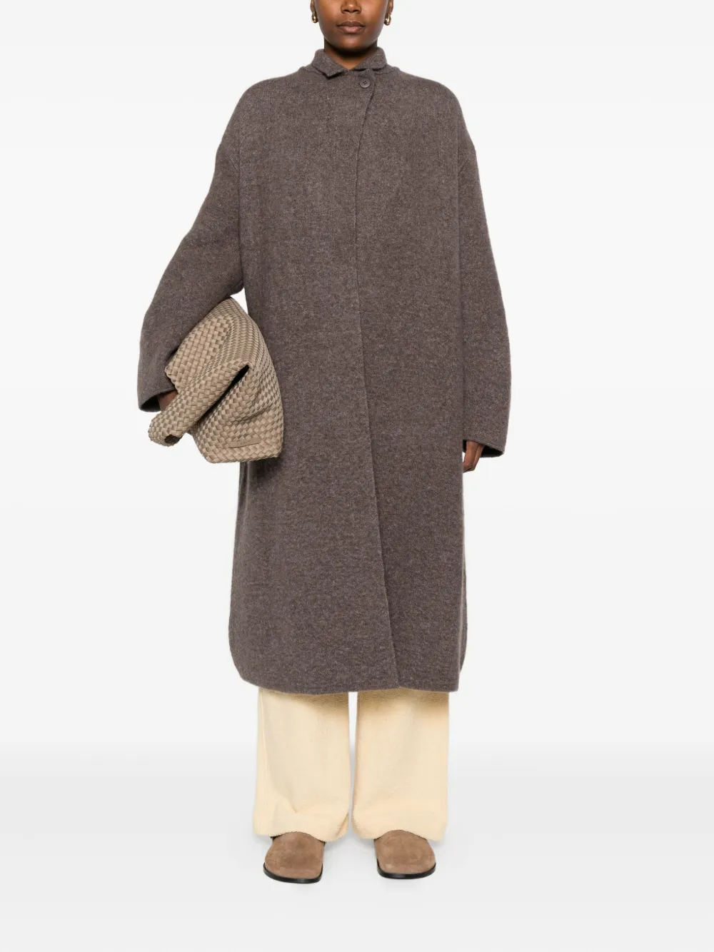 Boboutic high-neck button coat | Single Breasted Coats | Image 2
