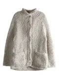 Casey Casey Woalp button-up cardigan - White