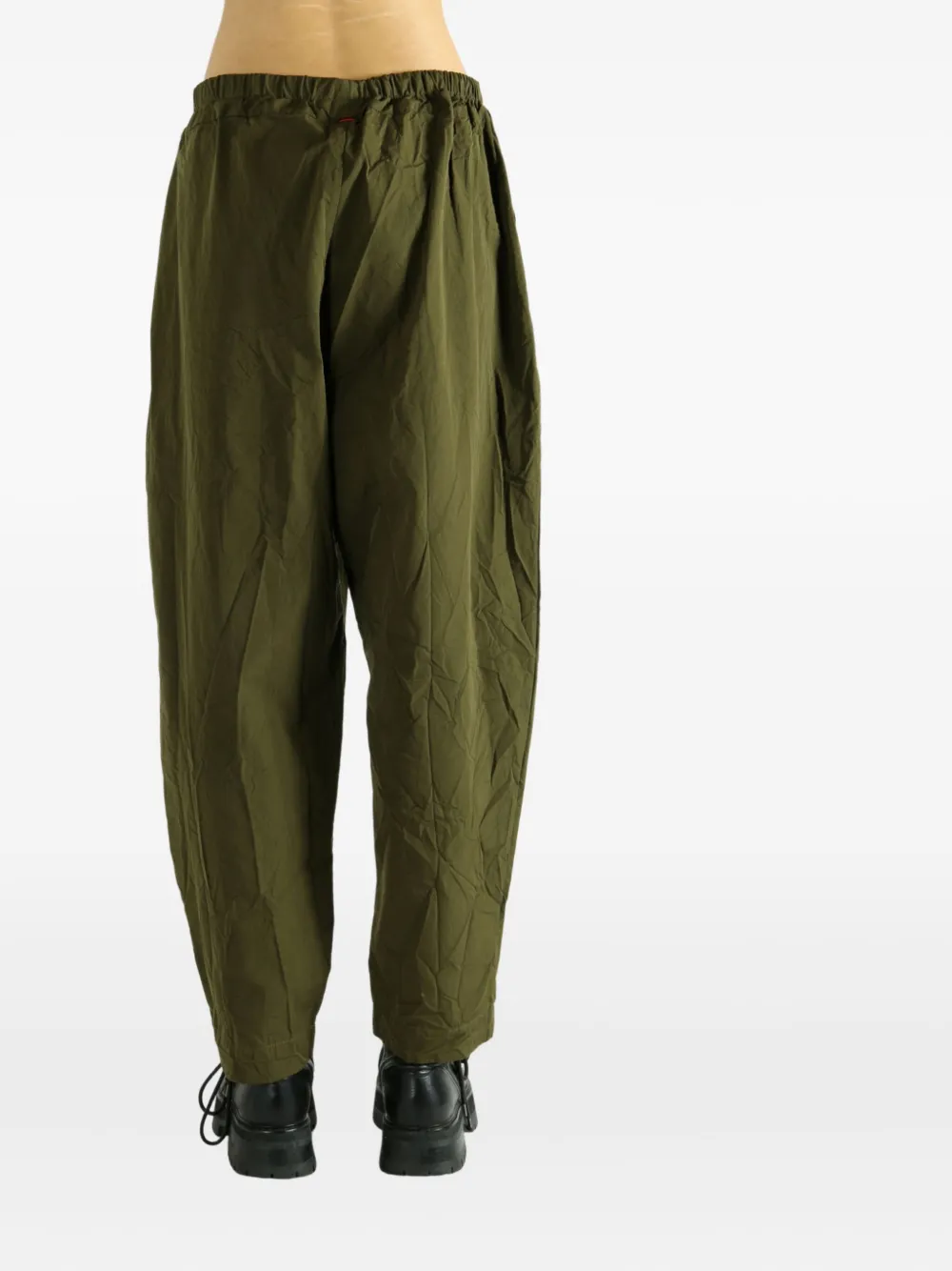 Casey Casey Tippy Elastic-waist Drawstring Trousers In Green