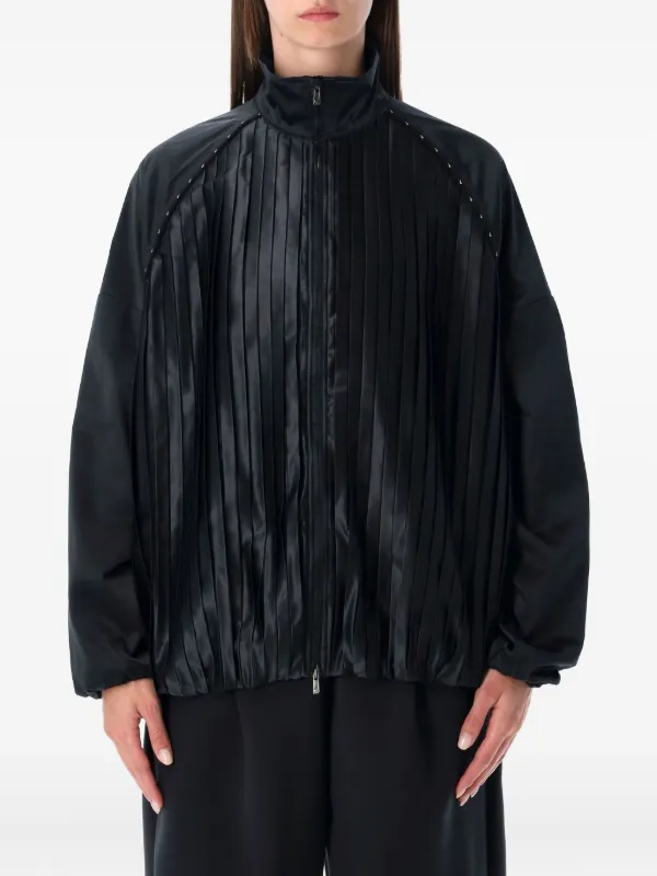 Nike プリーツ ボンバージャケット | ブラック | FARFETCH JP