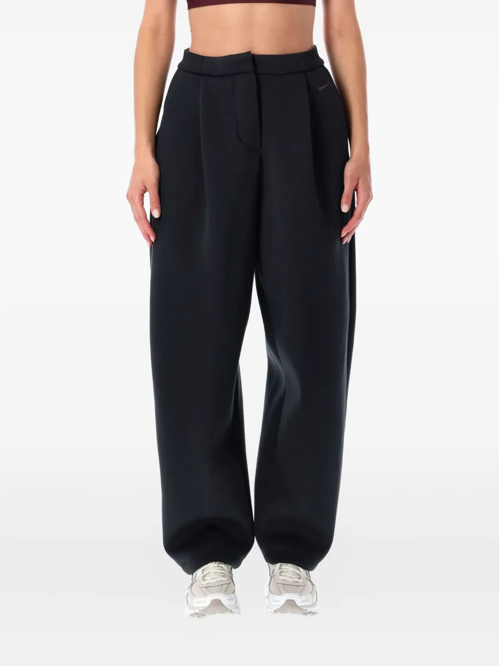 Nike pleated scuba trousers | Black | Image 1