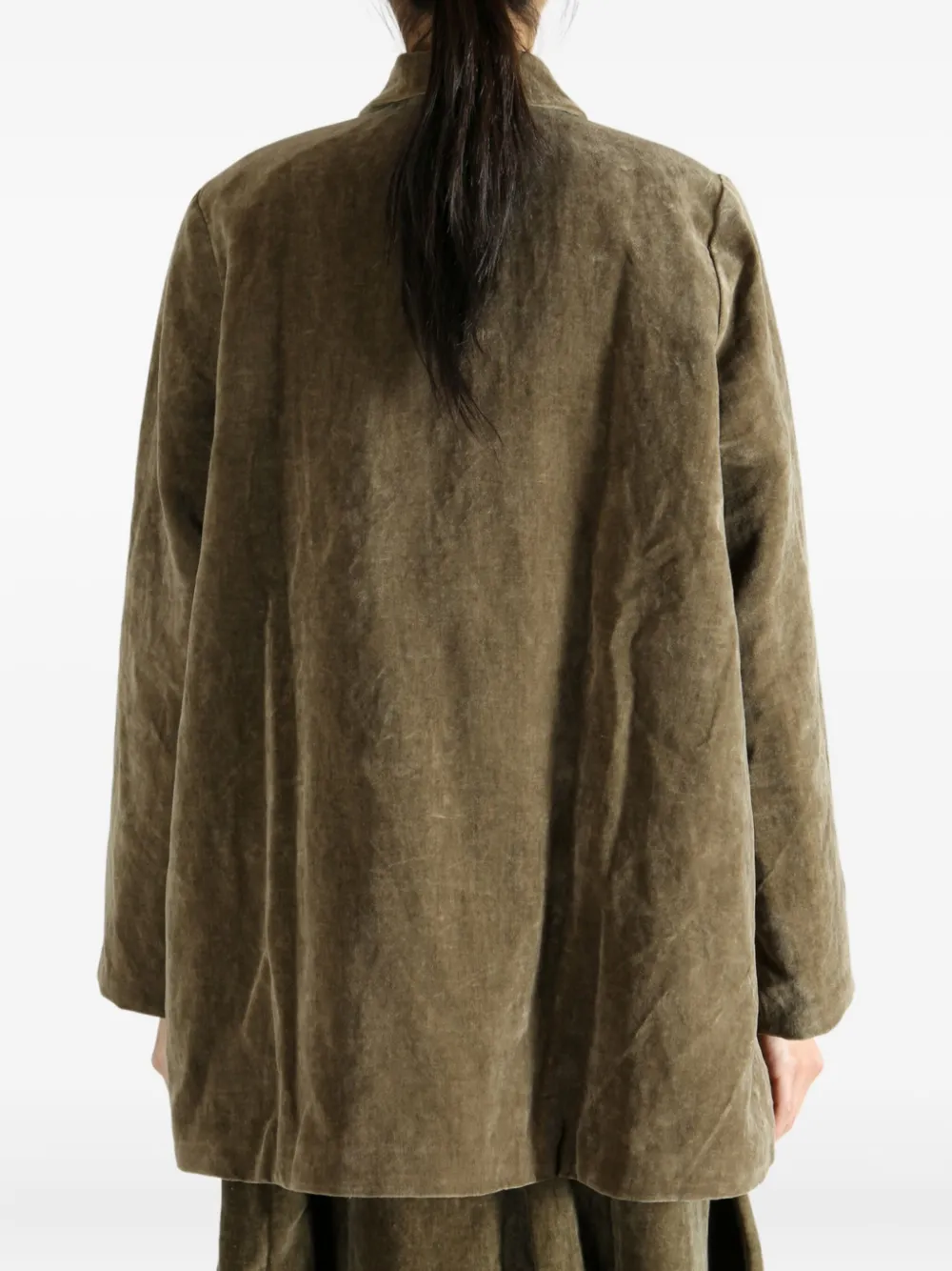 Casey Casey Soleil Button-front Collared Jacket In Brown