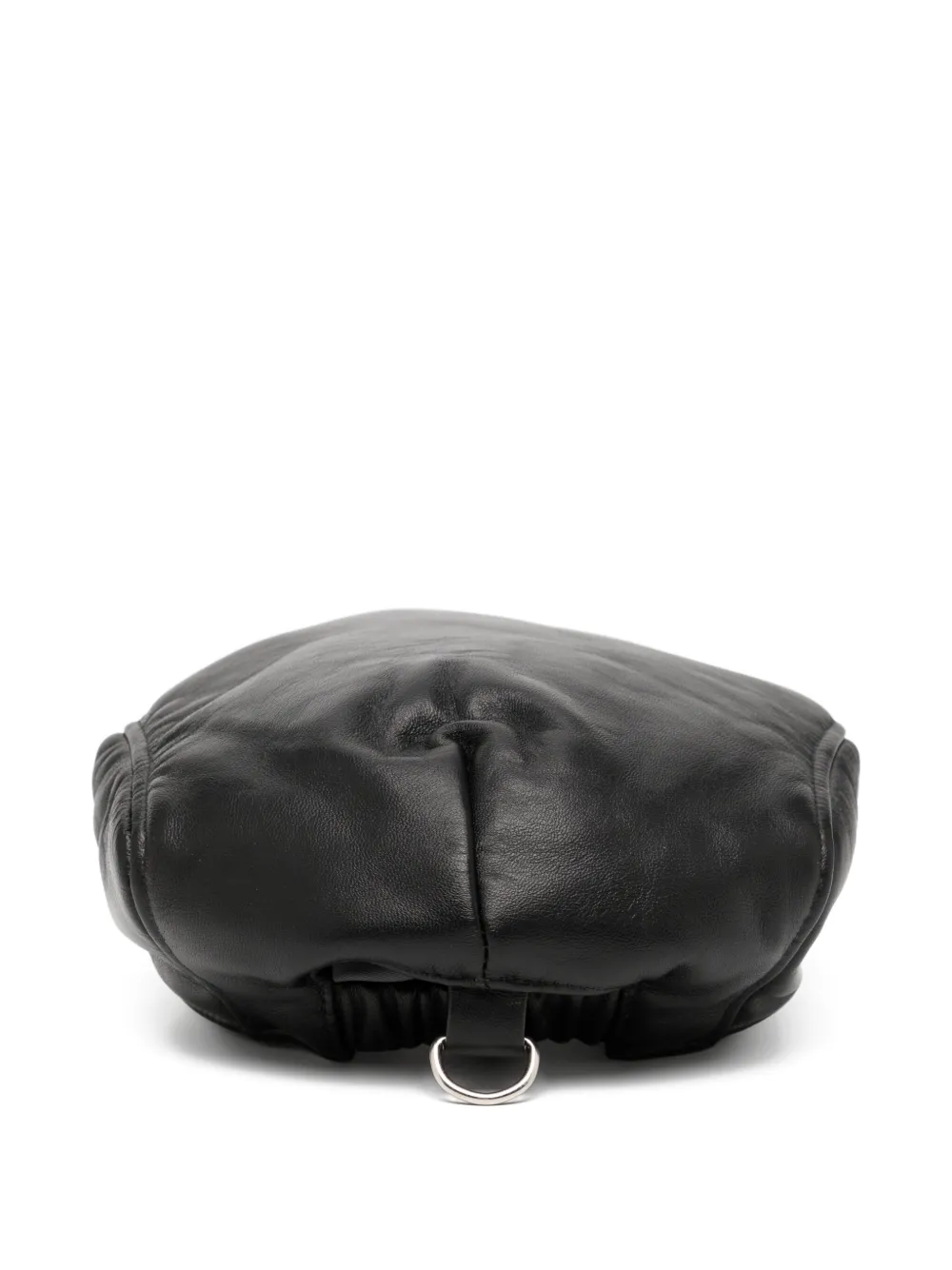 Vaquera Newsboy leren baret - Zwart