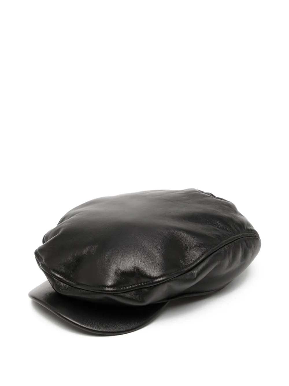 Vaquera Newsboy leather beret | Black | Image 1