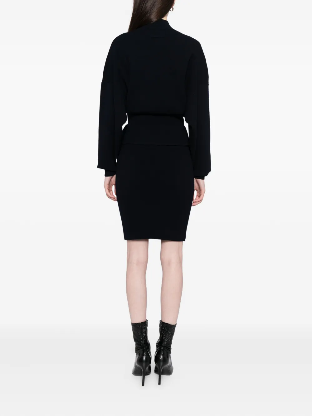 Jean Paul Gaultier Garter Dress In Black