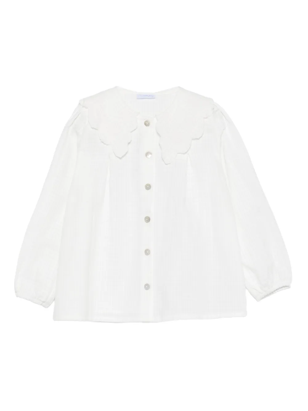 LARANJINHA scalloped-collar shirt | White | Image 1