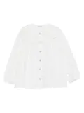 LARANJINHA scalloped-collar shirt - White