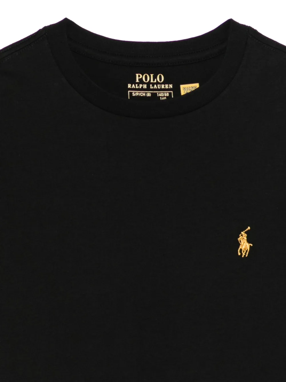 POLO RALPH LAUREN KIDS T-shirt met logodetail Zwart