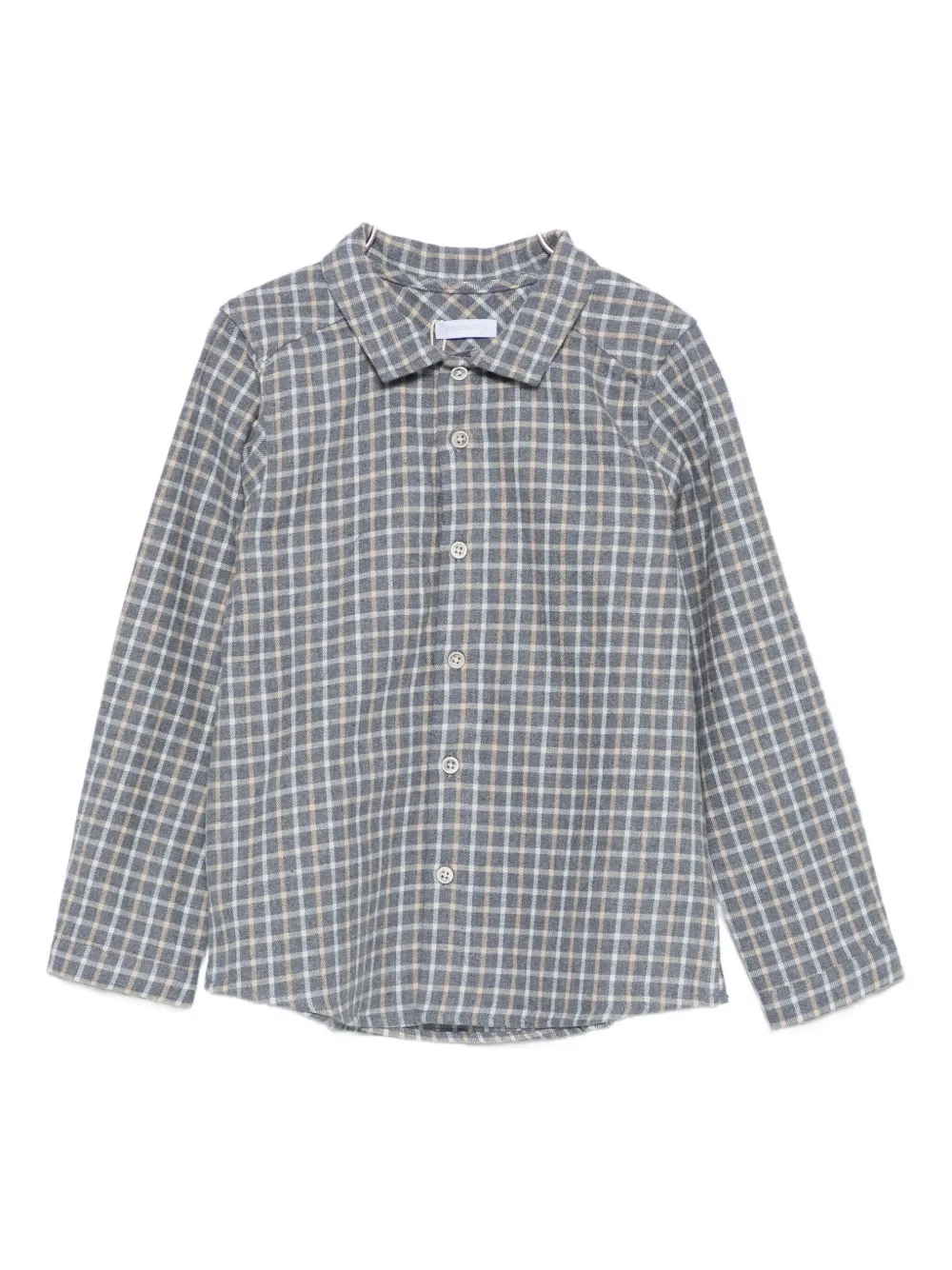 LARANJINHA checked button-fastening shirt - Blu