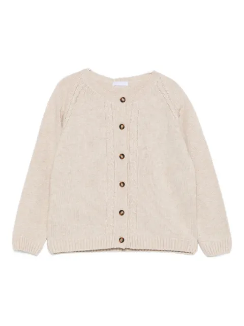LARANJINHA cable-knit button cardigan