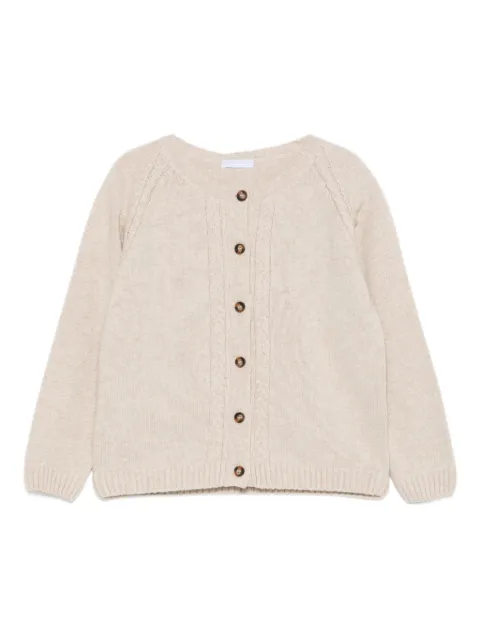 LARANJINHA cable-knit button cardigan
