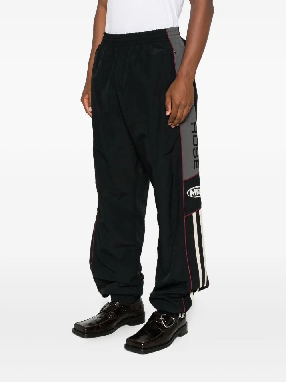 Martine Rose Side-stripe Track Pants In Black