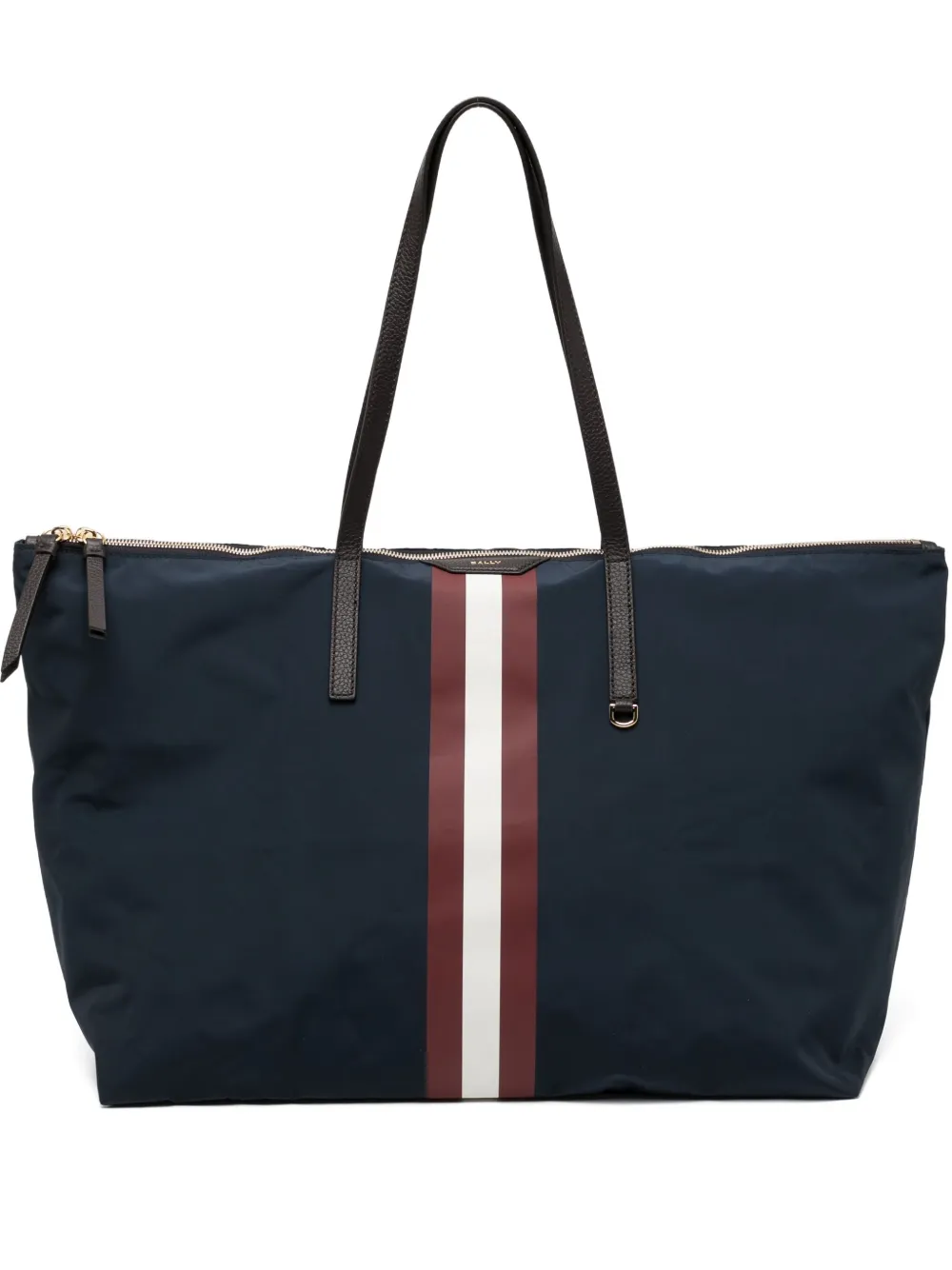 Bally Code Tote Bag In Blue