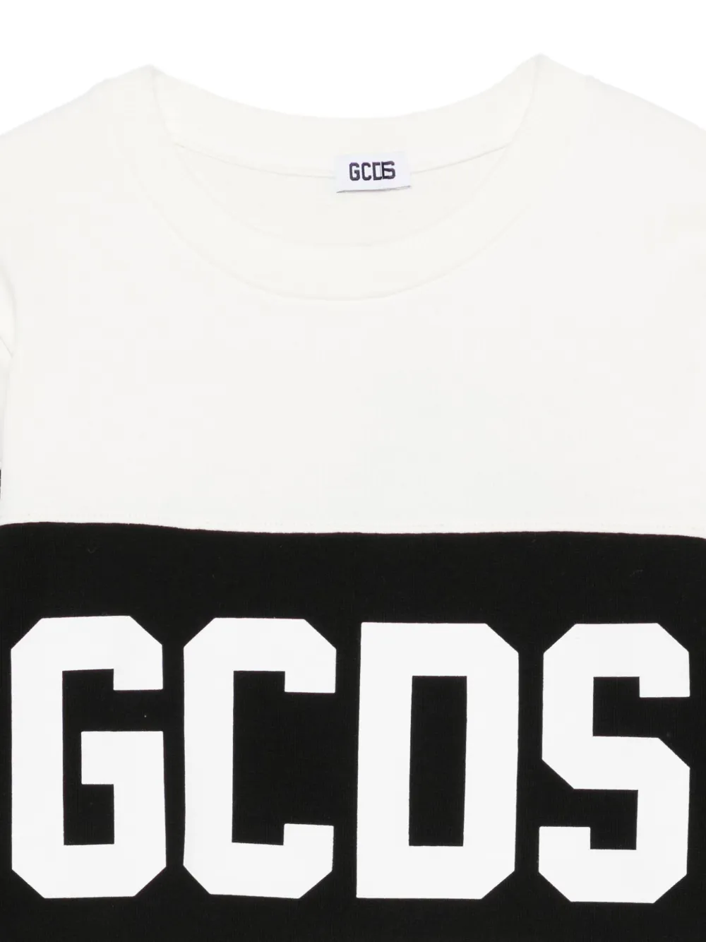 Gcds Block-logo Sweatshirt In White