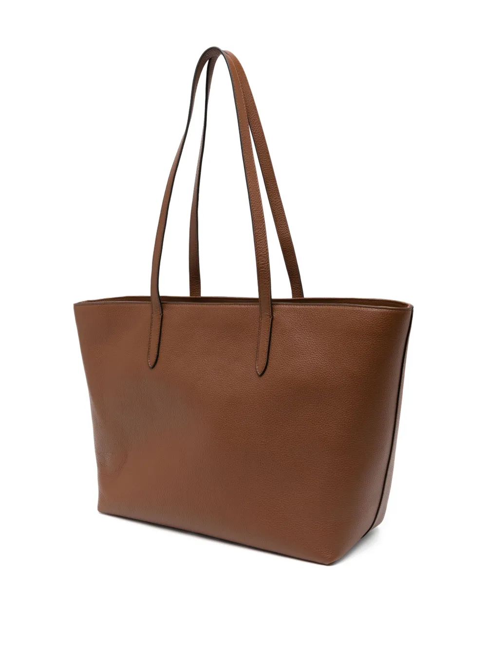 Bally Logo-stamp Leather Tote Bag In Brown