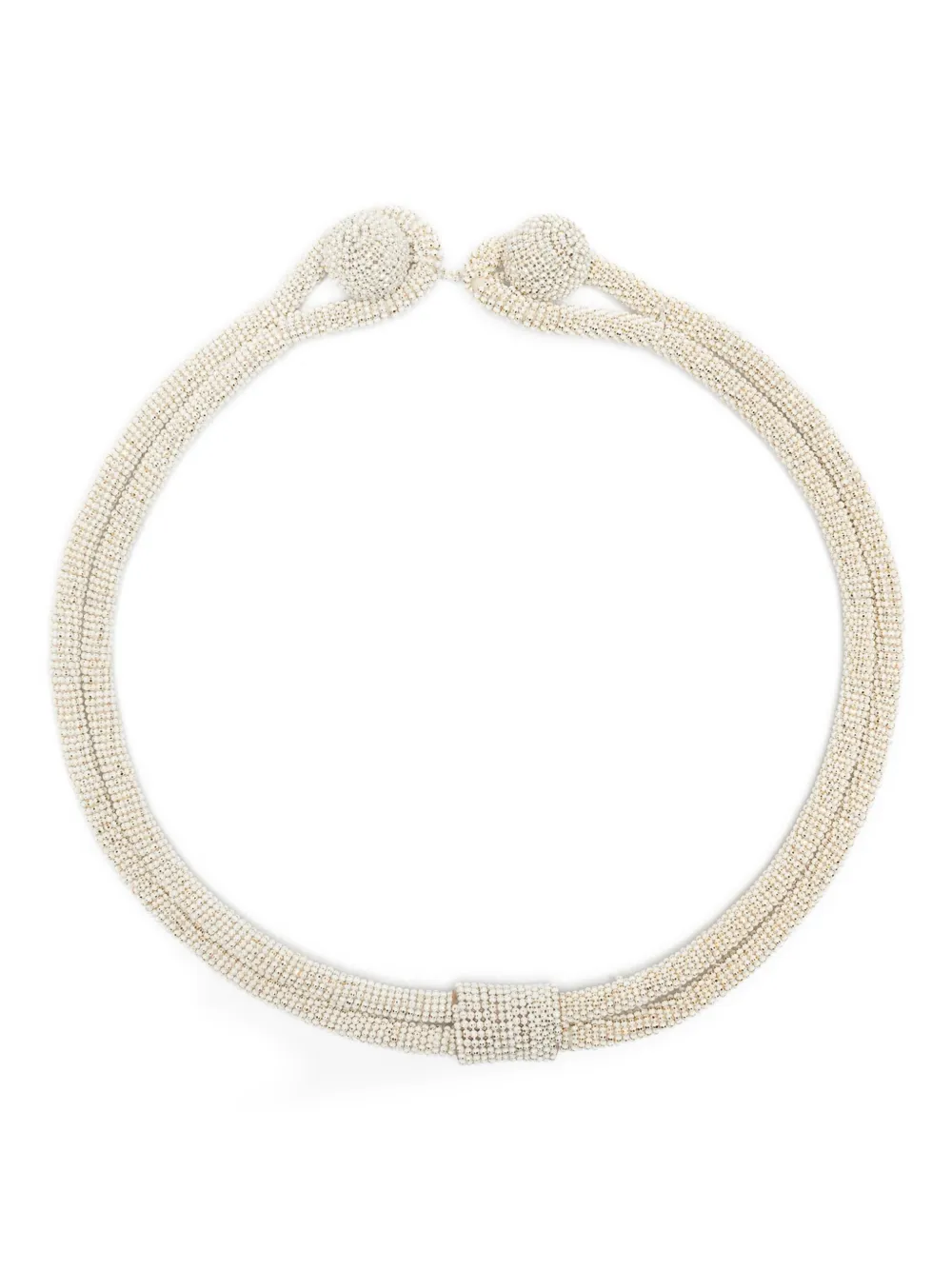 Fabiana Filippi beaded-sphere necklace | White | Image 1