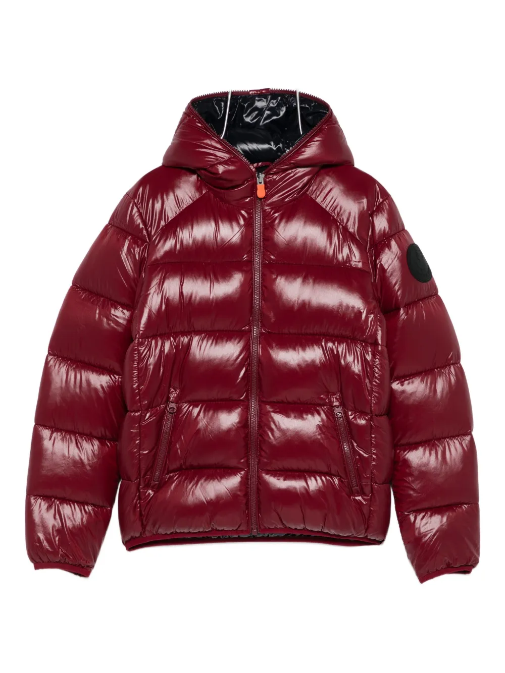 Save The Duck Kids' Hooded Puffer Jacket In Red
