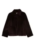 Arma shearling-collared jacket - Brown