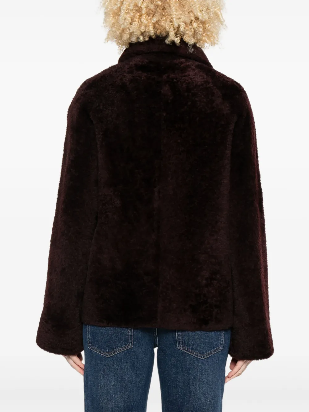 Arma Jack met lammy kraag Bruin