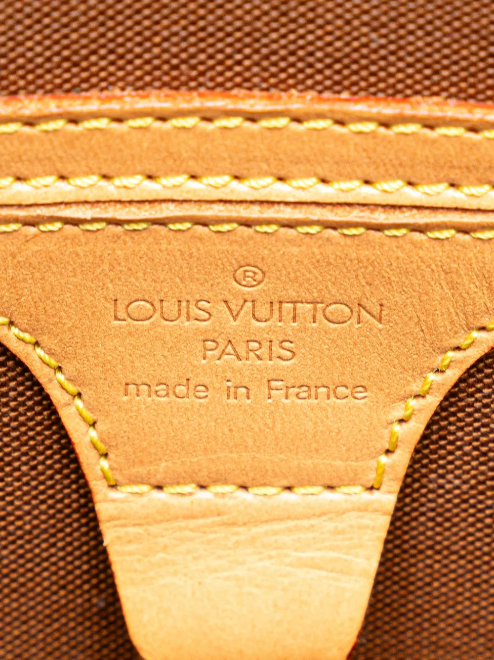 Pre-owned Louis Vuitton 2002 Monogram Ellipse Backpack In Brown