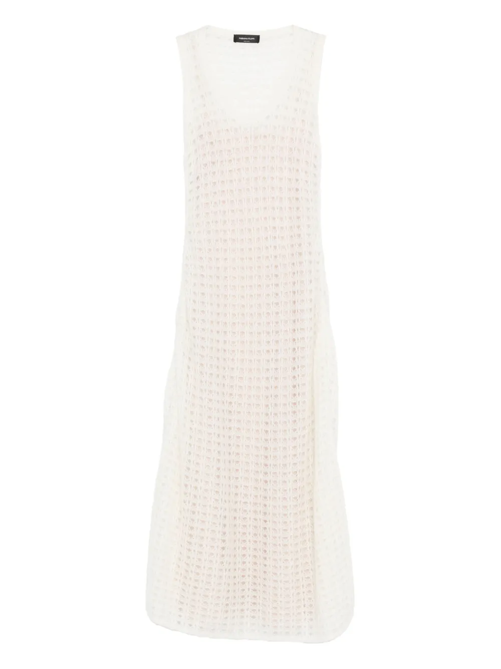 Fabiana Filippi waffle-knit sleeveless dress | White | Image 1