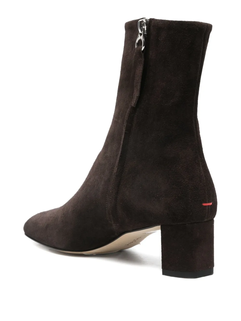 Aeyde block-heel suede boots Brown