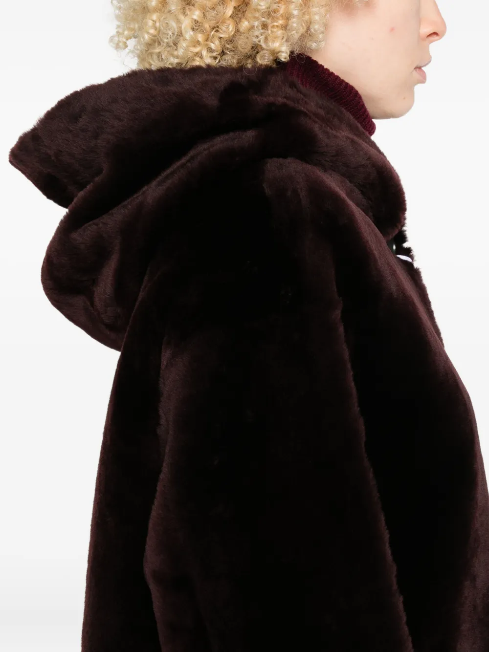 Arma Hooded Patch-pocket Jacket In Brown