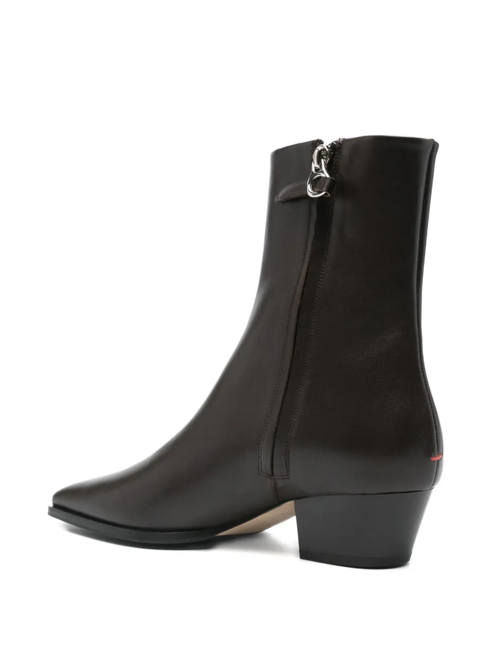 Aeyde pointed-toe ankle boots Brown