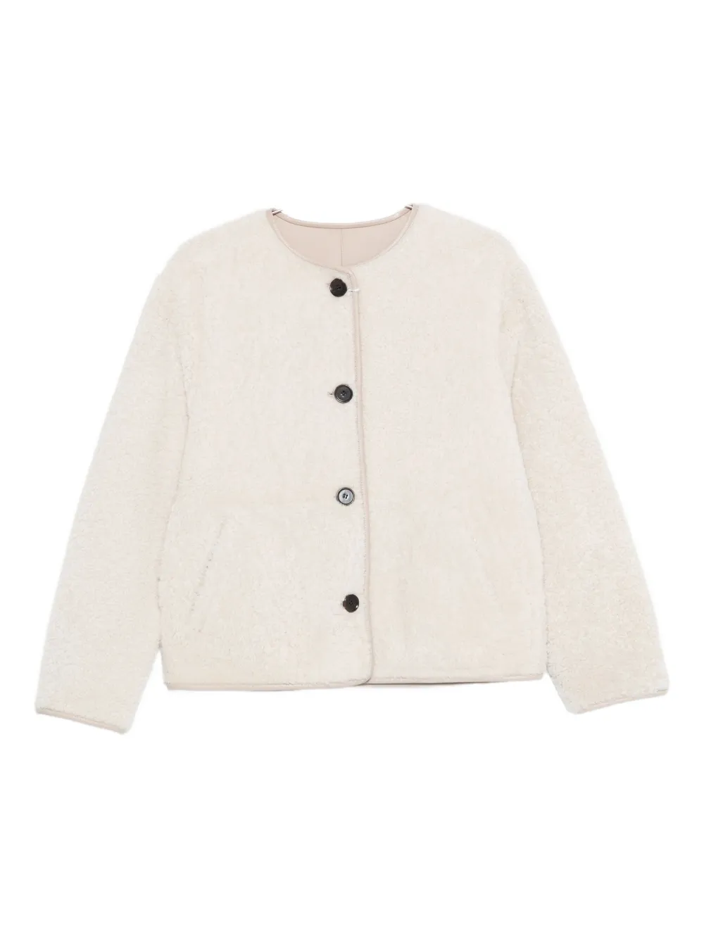 Arma Lucine Button-front Jacket In Neutral