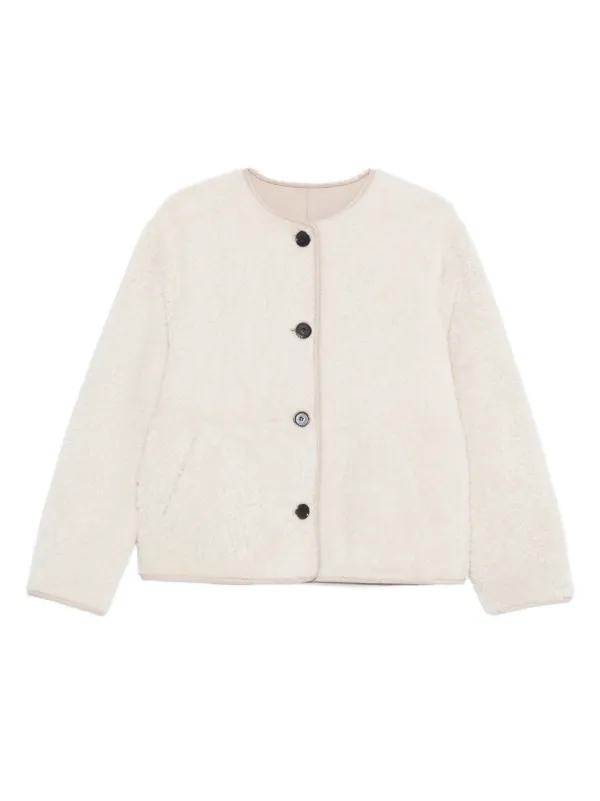 Arma Lucine Button-front Jacket in Neutrals