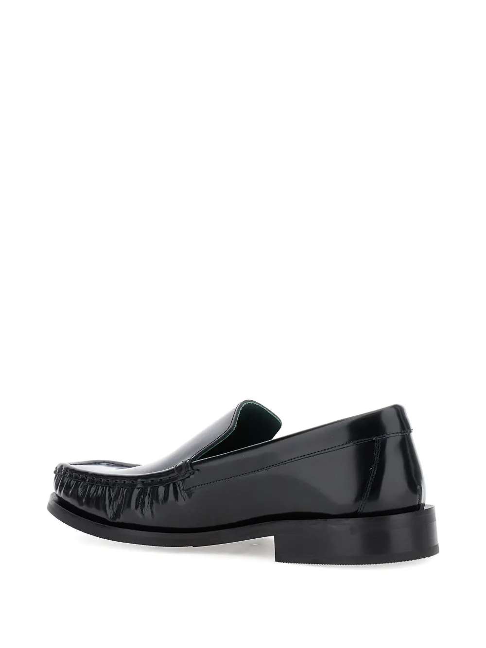 VINNY'S mocassin leather loafers Black