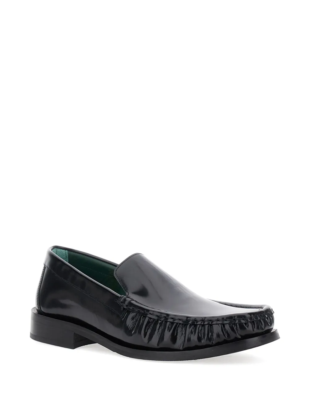 VINNY'S mocassin leather loafers - Zwart