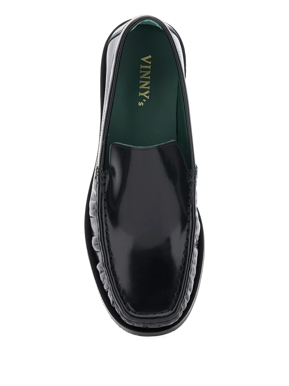 VINNY'S mocassin leather loafers Black