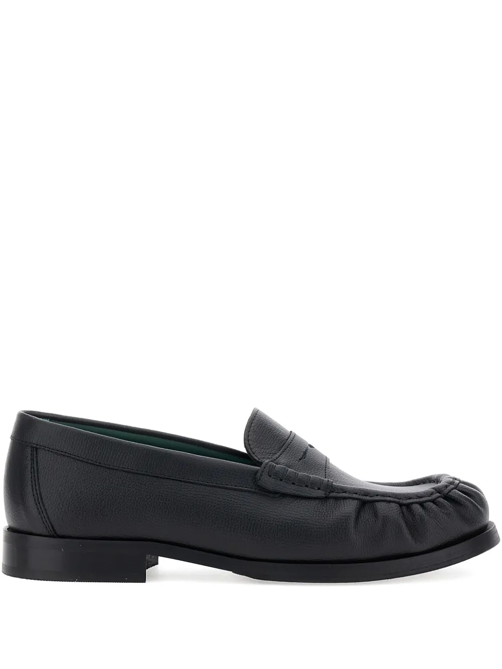 VINNY'S penny-strap leather loafers Black