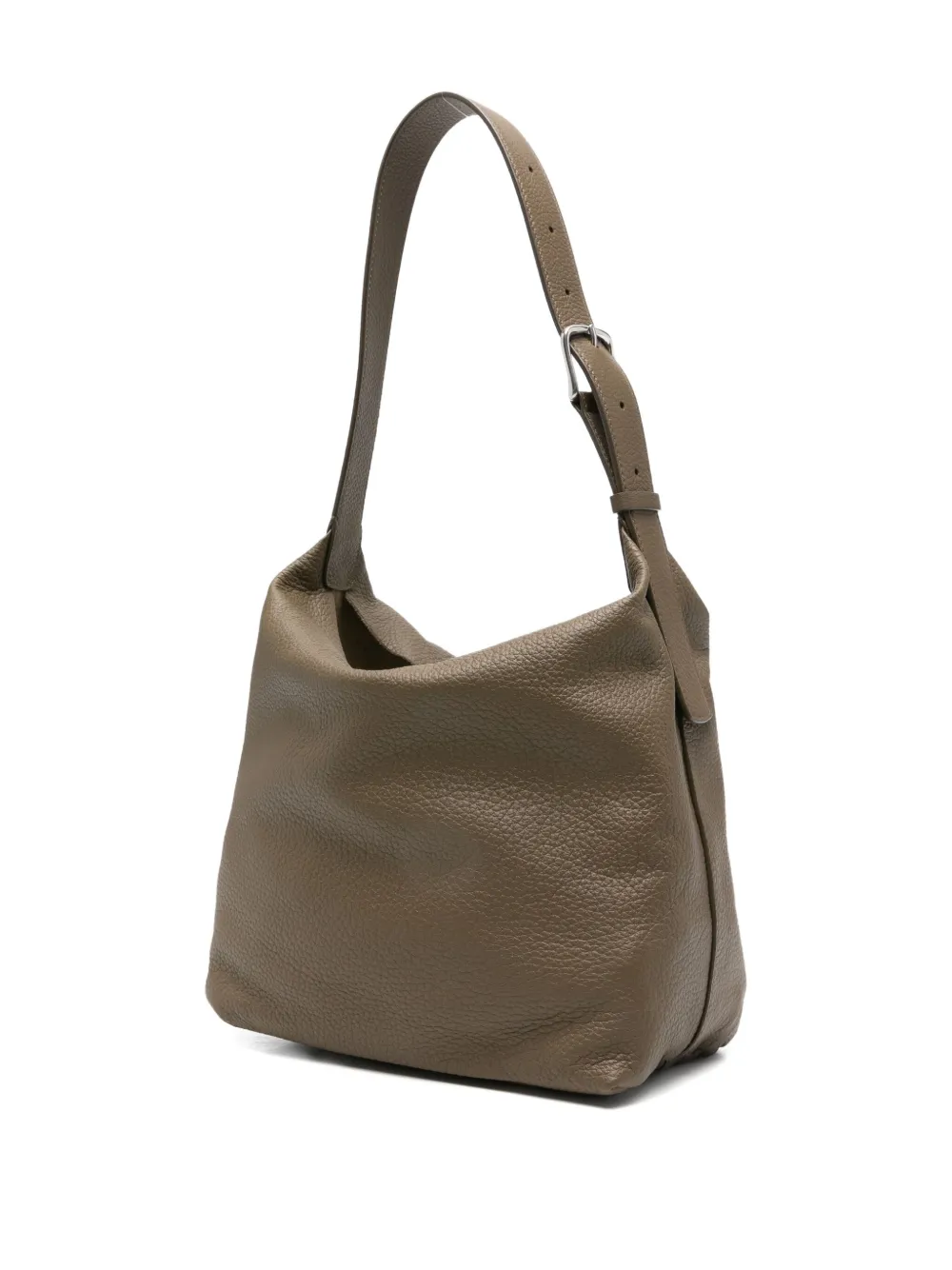 The Row Isa Buckle-fastening Leather Shoulder Bag In Brown