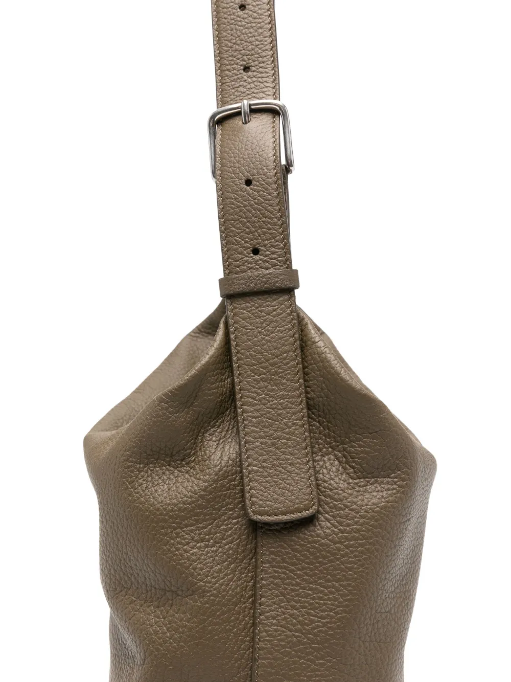 The Row Isa Buckle-fastening Leather Shoulder Bag In Brown