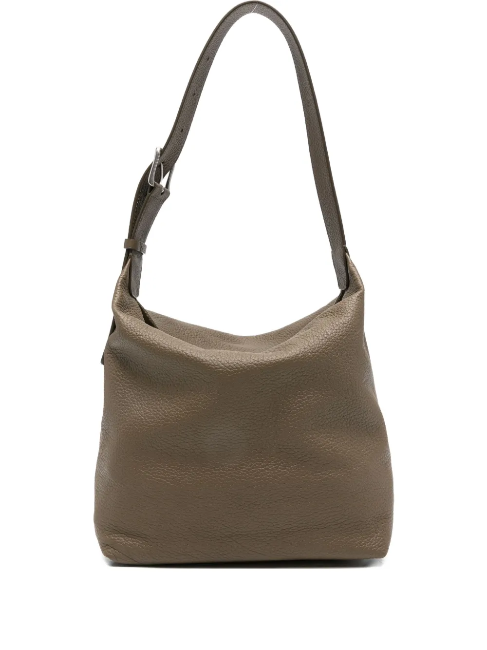 The Row Isa Buckle-fastening Leather Shoulder Bag In Brown