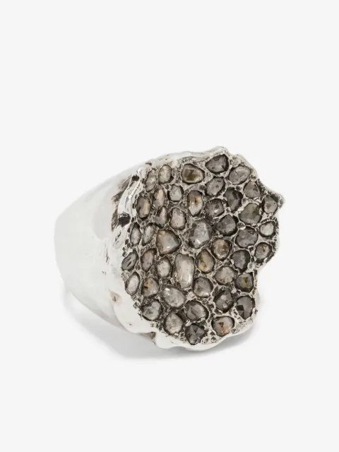 Rosa Maria bague en argent sterling à diamants