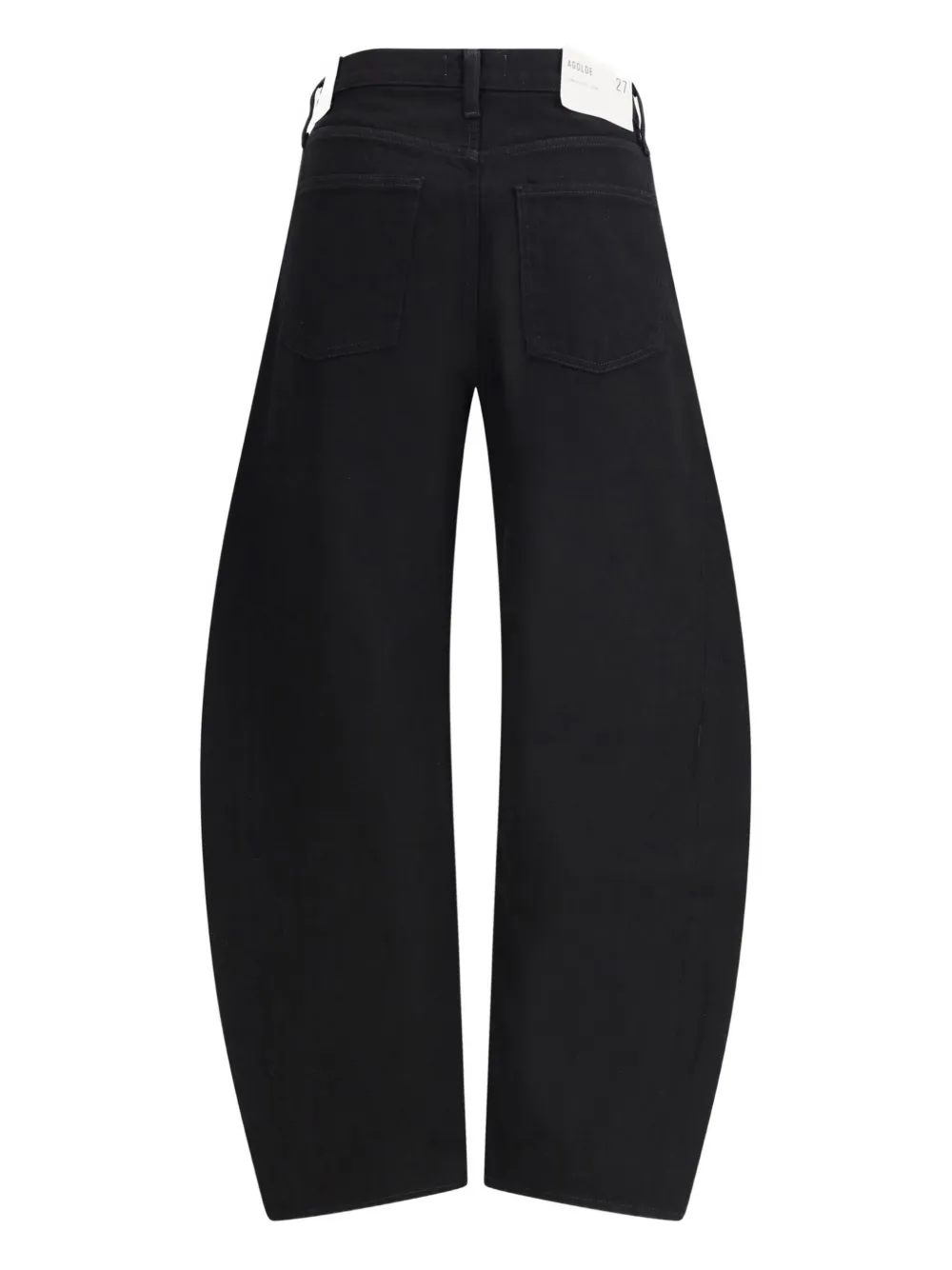 AGOLDE Luna logo-patch jeans - Zwart