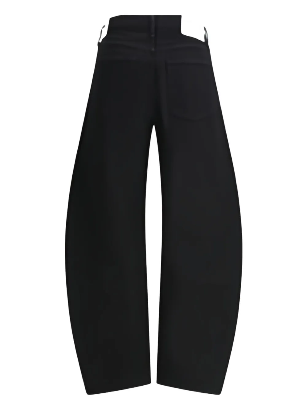 Agolde Denim Trousers With Belt Loops In Black